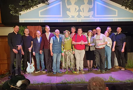 Nockherberg in Neubeuern Bild zeigt die Dartseller des Nockherbergs in Neubeuern