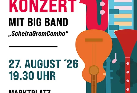 Plakat Feierabend-Konzert mit "ScheiraGromCombo"